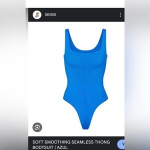 SKIMS fits everybody Azure Blue Bodysuit